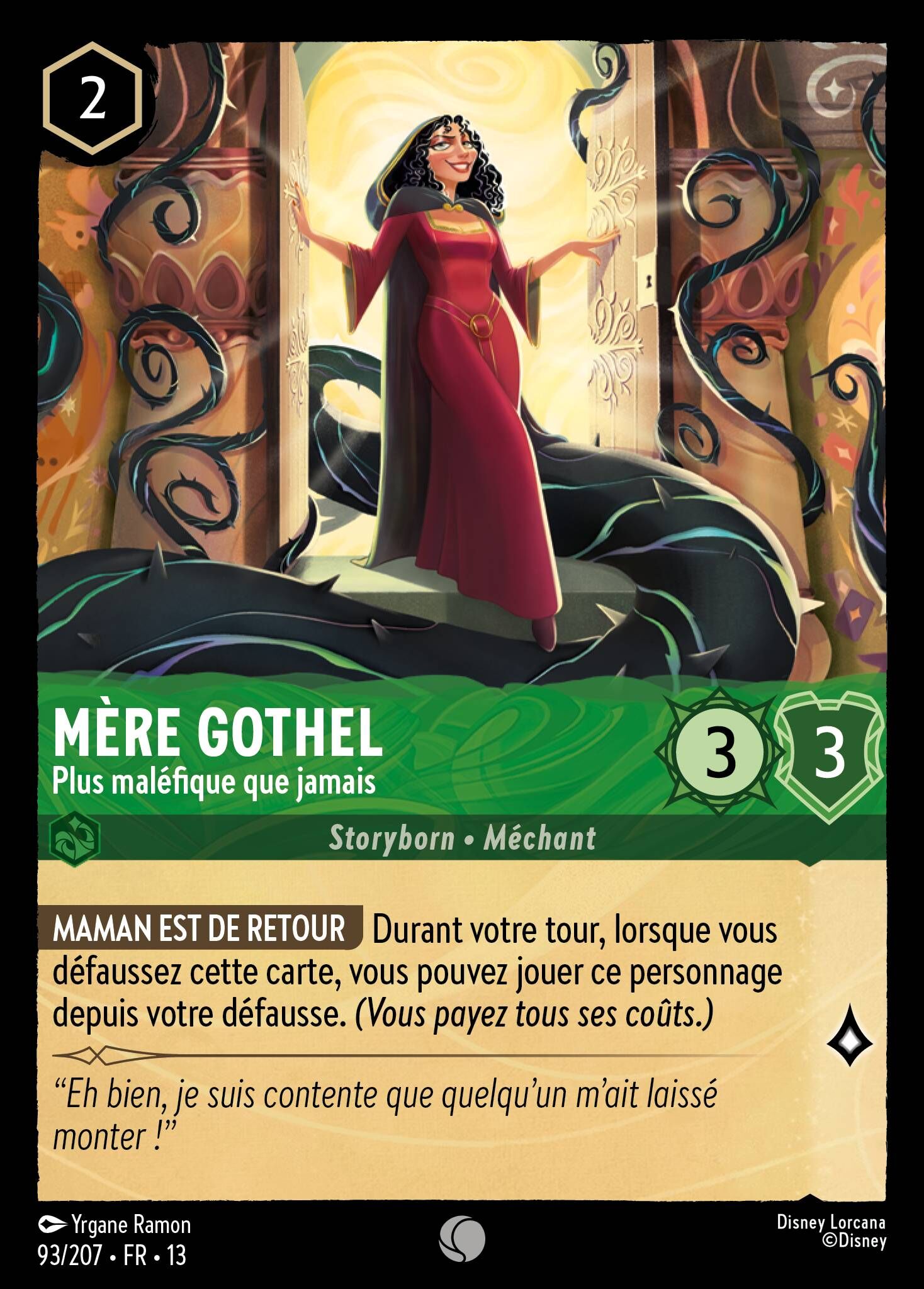 Attack of the Vine! - 93/207 Mother Gothel - Evil as Ever (Foil) C