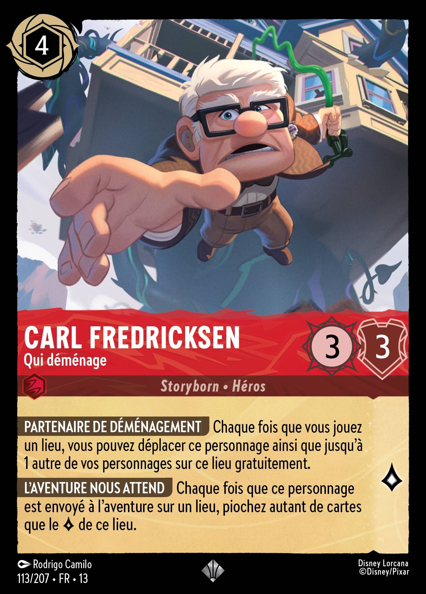 Attack of the Vine! - 113/207 Carl Fredricksen - On the Move (Foil) SR