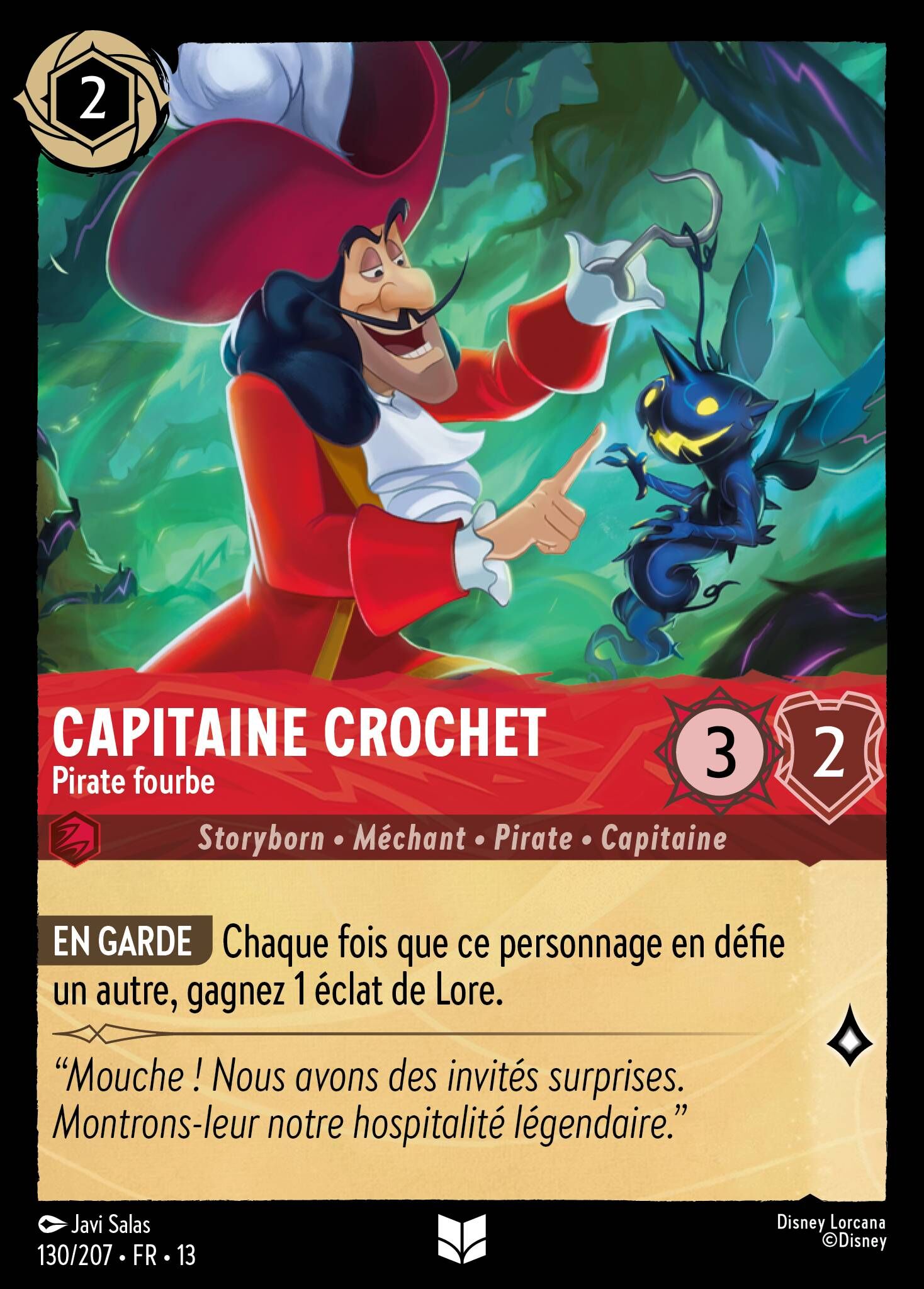 Attack of the Vine! - 130/207 Captain Hook - Conniving Pirate (Foil) UC