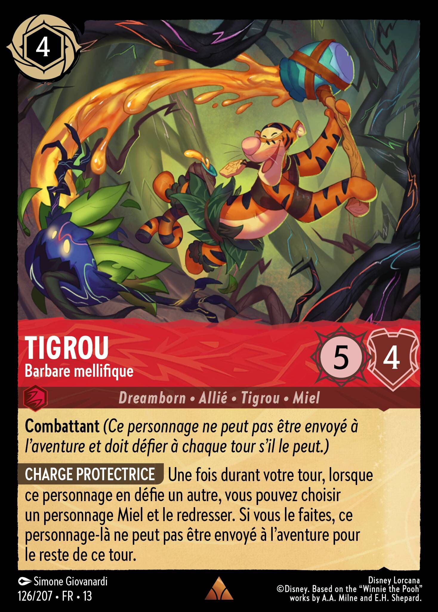 Attack of the Vine! - 126/207 Tigger - Hunny Barbarian (Foil) R