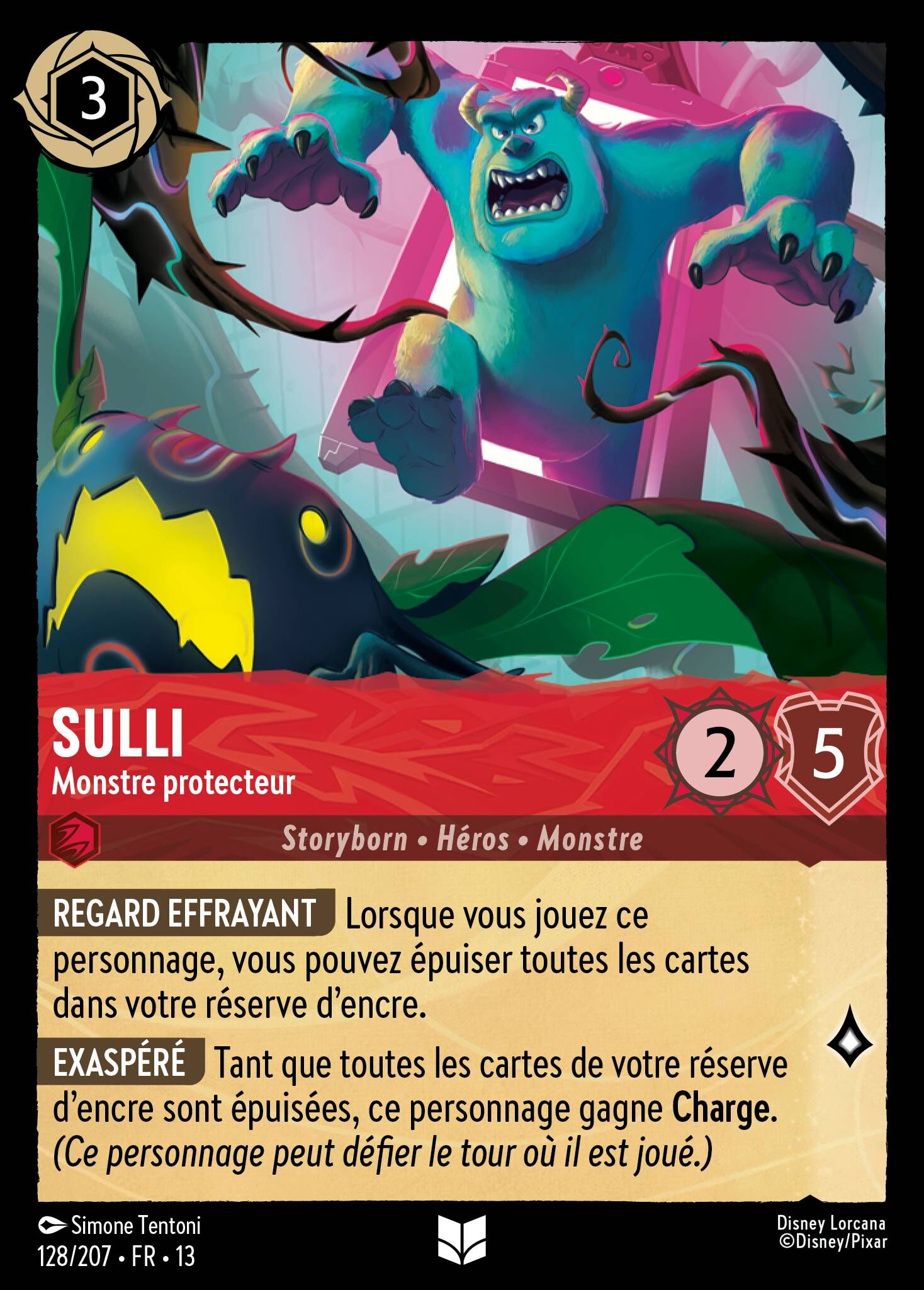Attack of the Vine! - 128/207 Sulley - Protective Monster (Foil) UC
