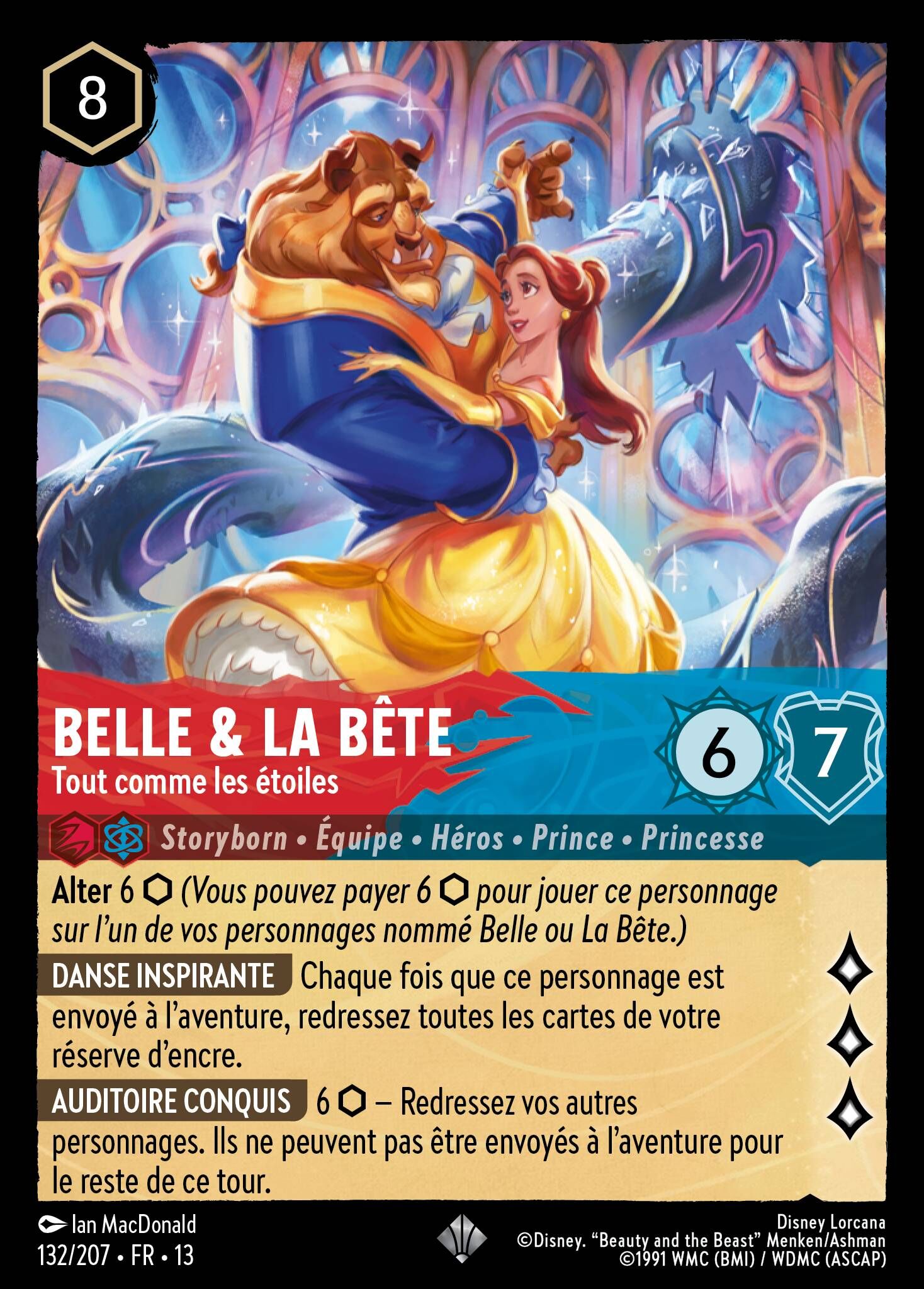 Attack of the Vine! - 132/207 Belle & Beast - Certain as the Sun (Foil) SR