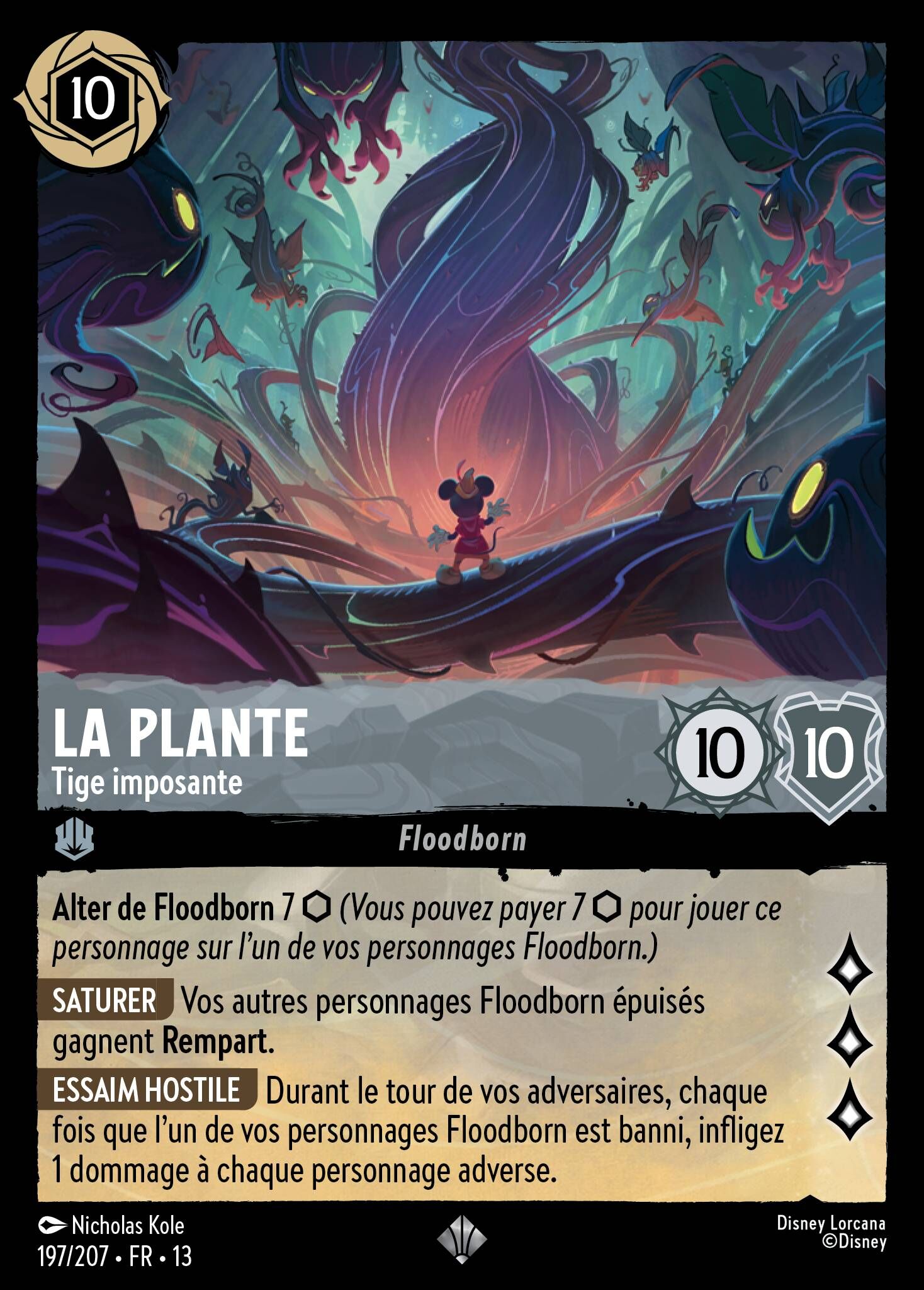 Attack of the Vine! - 197/207 The Vine - Towering Stalk (Foil) SR