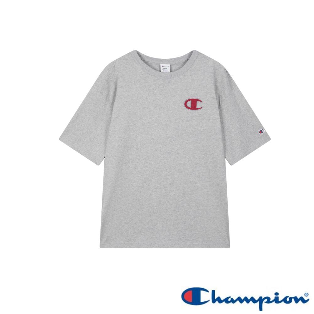 男款-CAMPUS 刺繡短袖TEE-麻花灰色(U6ASSSM527M-343)