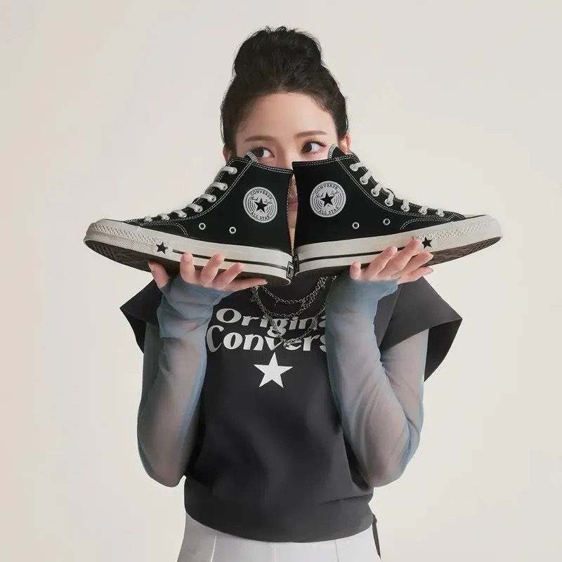 CONVERSE CHUCK 70 X 黑白 奶油白 經典 高筒 Karina代言同款 男女鞋 A24225C
