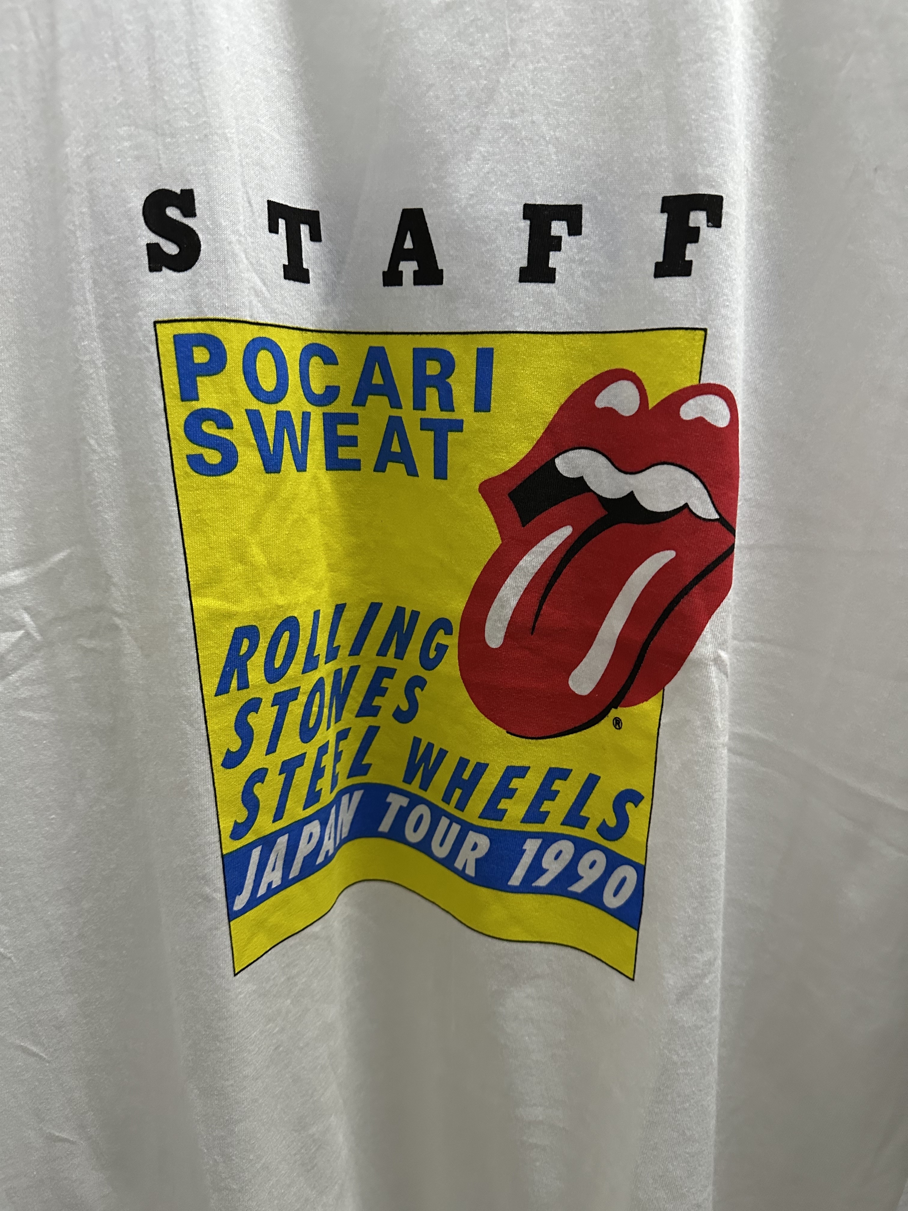 90’s(1990‘y) ROLLING STONES Japan Tour Staff Tee (MADE IN JAPAN) (DEAD STOCK)