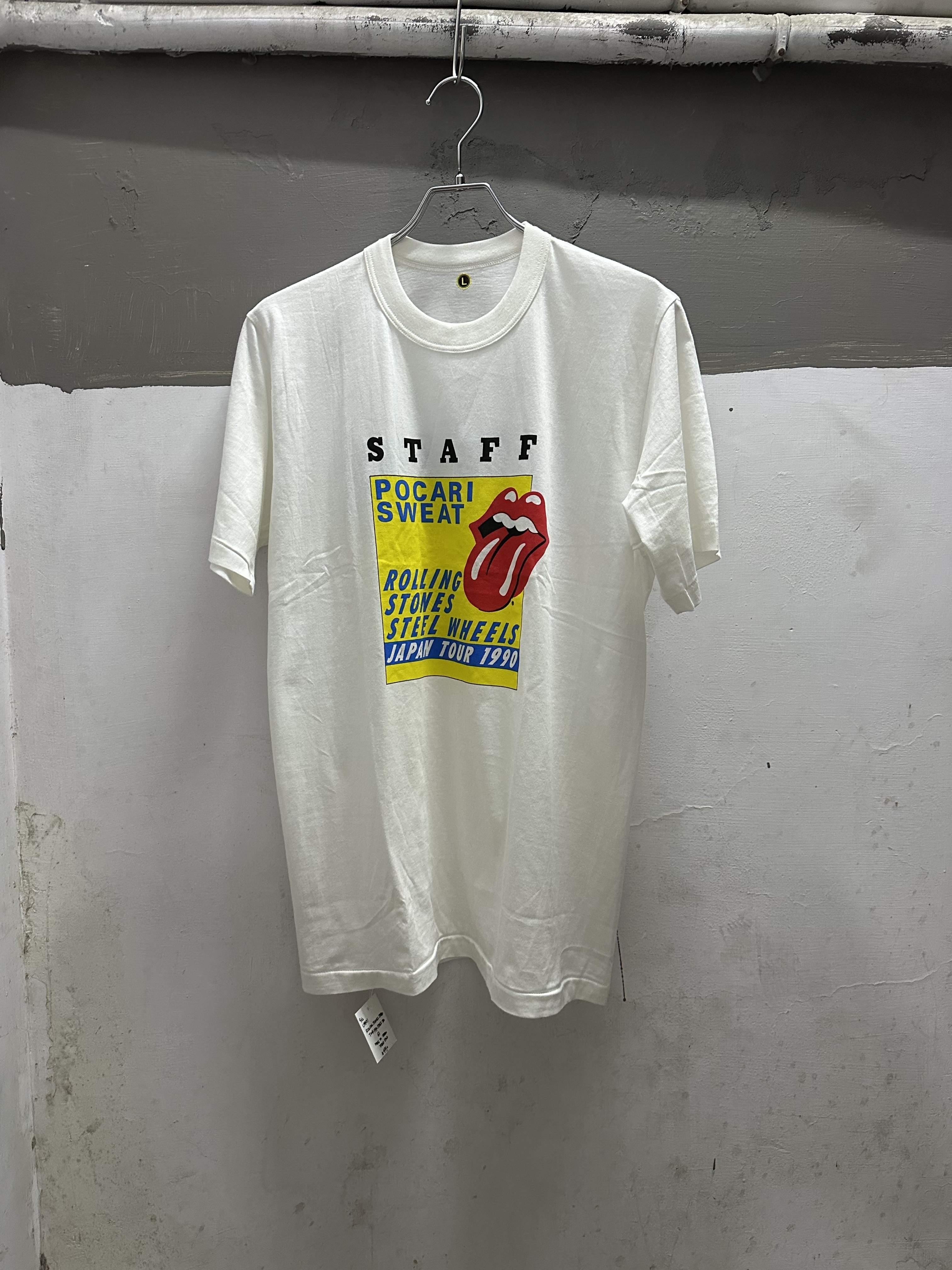90’s(1990‘y) ROLLING STONES Japan Tour Staff Tee (MADE IN JAPAN) (DEAD STOCK)