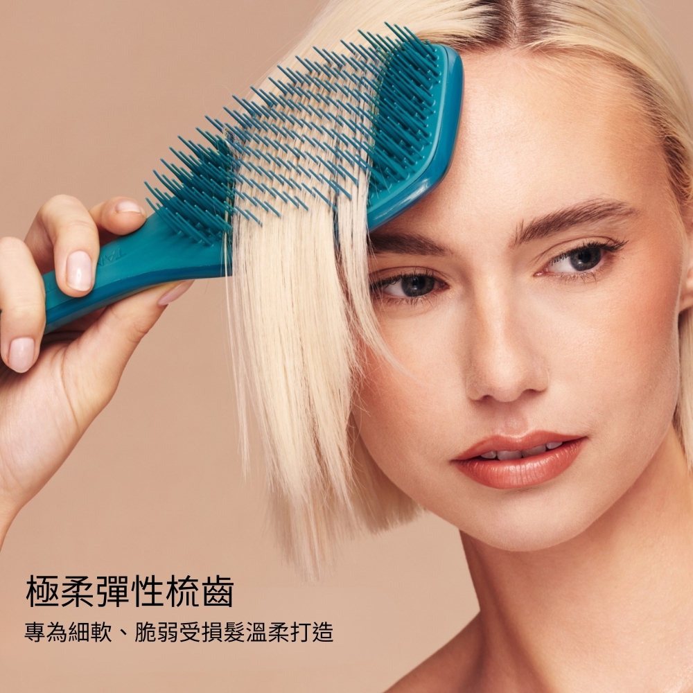 溫莎柔順梳-耀光藍(脆弱髮適用) 提升光澤 按摩頭皮 梳開糾結 柔順髮絲