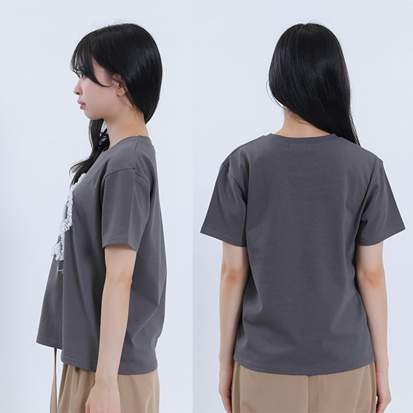 MARY QUANT / Lace Frill Daisy T-Shirt
