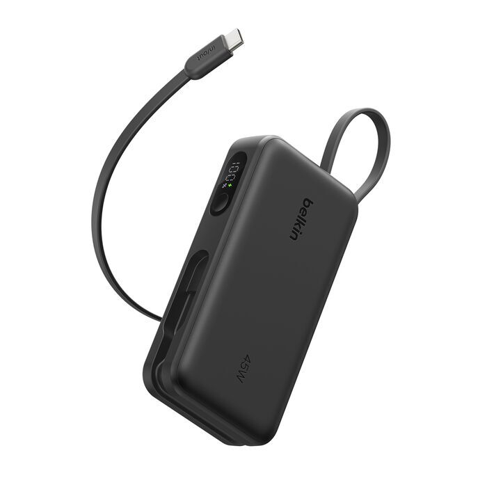 Belkin UltraCharge Power Bank 10K with Integrated Cable and Display｜10000mAh 數顯流動電源