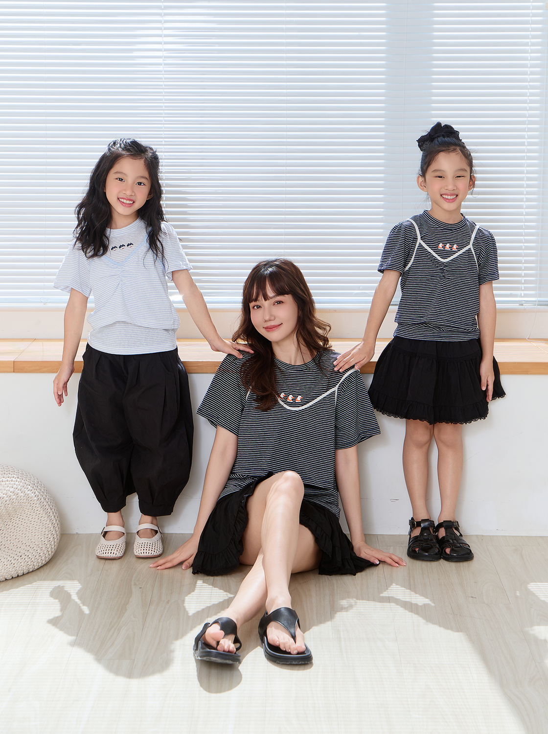 奈奈子兩件式條紋套組【童裝】【親子款】