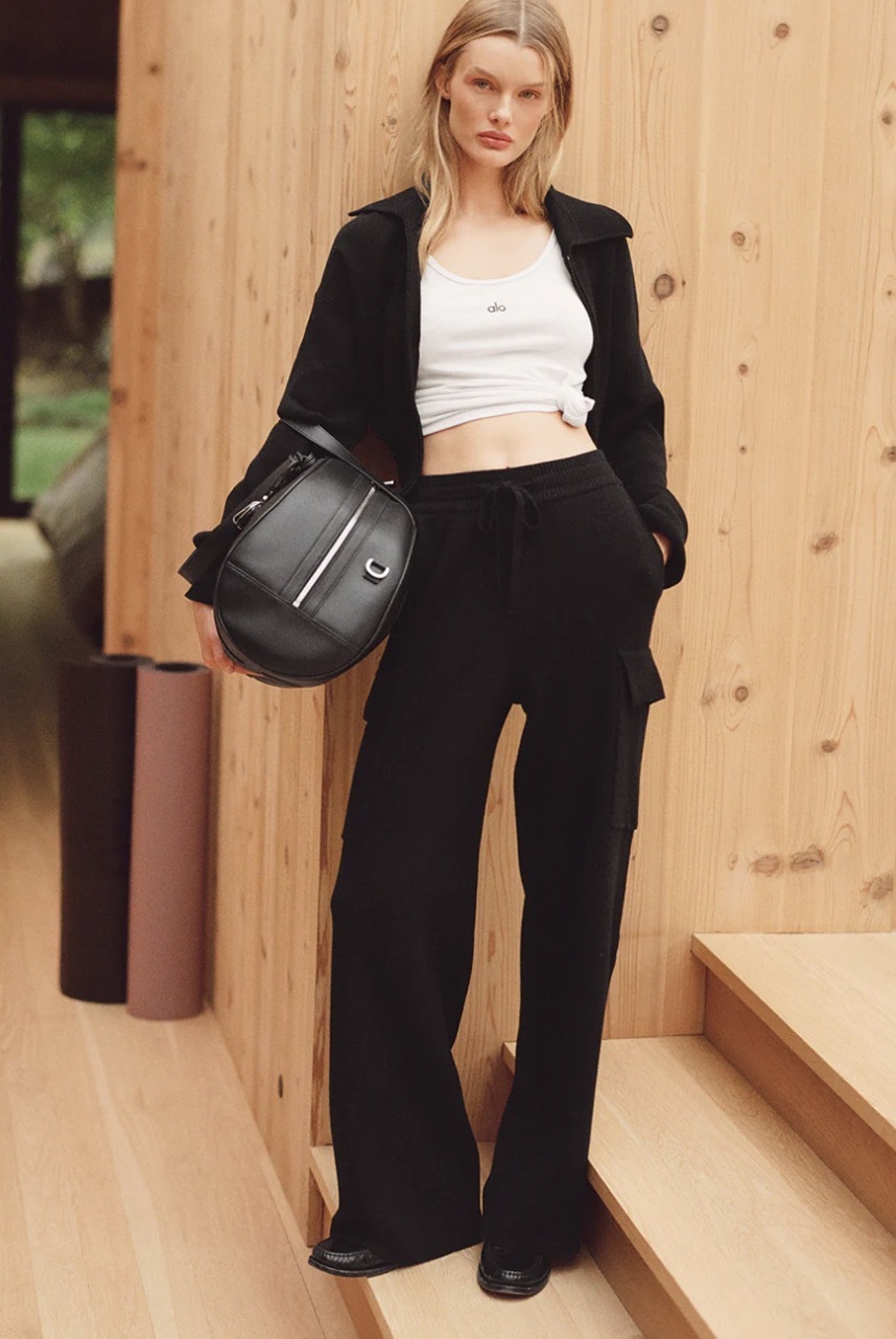 【5色入】 Alo Yoga Scholar Knit High-Waist Cargo Pant 復古針織高腰工裝長褲⁠