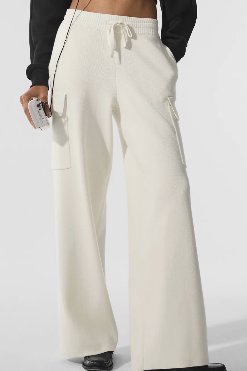 【5色入】 Alo Yoga Scholar Knit High-Waist Cargo Pant 復古針織高腰工裝長褲⁠