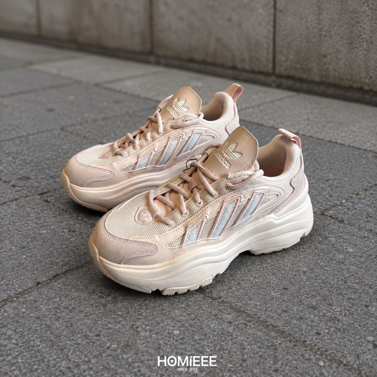 Adidas Originals Ozgaia 厚底 增高 老爹鞋 粉色 女鞋 [KJ7309]