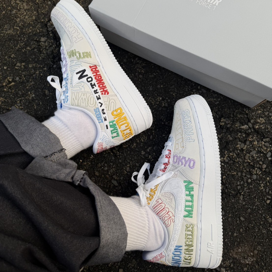 Nike Air Force 1 Low "World Tour" 環遊世界 男鞋 II1549-100