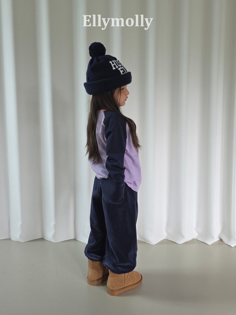 Ellymolly 雙色拼肩袖 tee / 3色