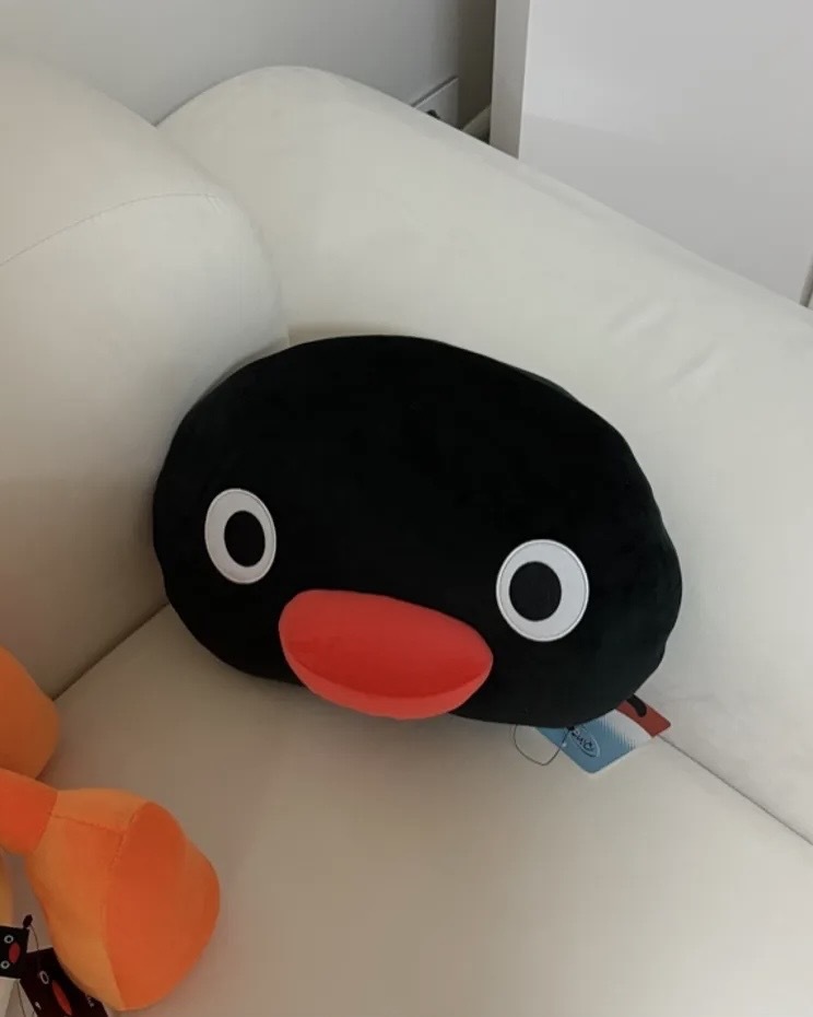 <抱著好萌🐧> Pingu 韓國 正版授權 企鵝 靠枕 抱枕