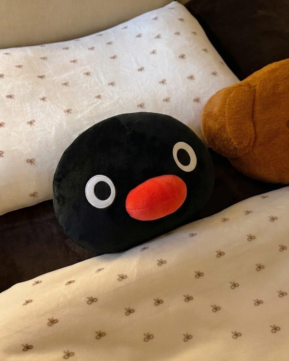 <抱著好萌🐧> Pingu 韓國 正版授權 企鵝 靠枕 抱枕