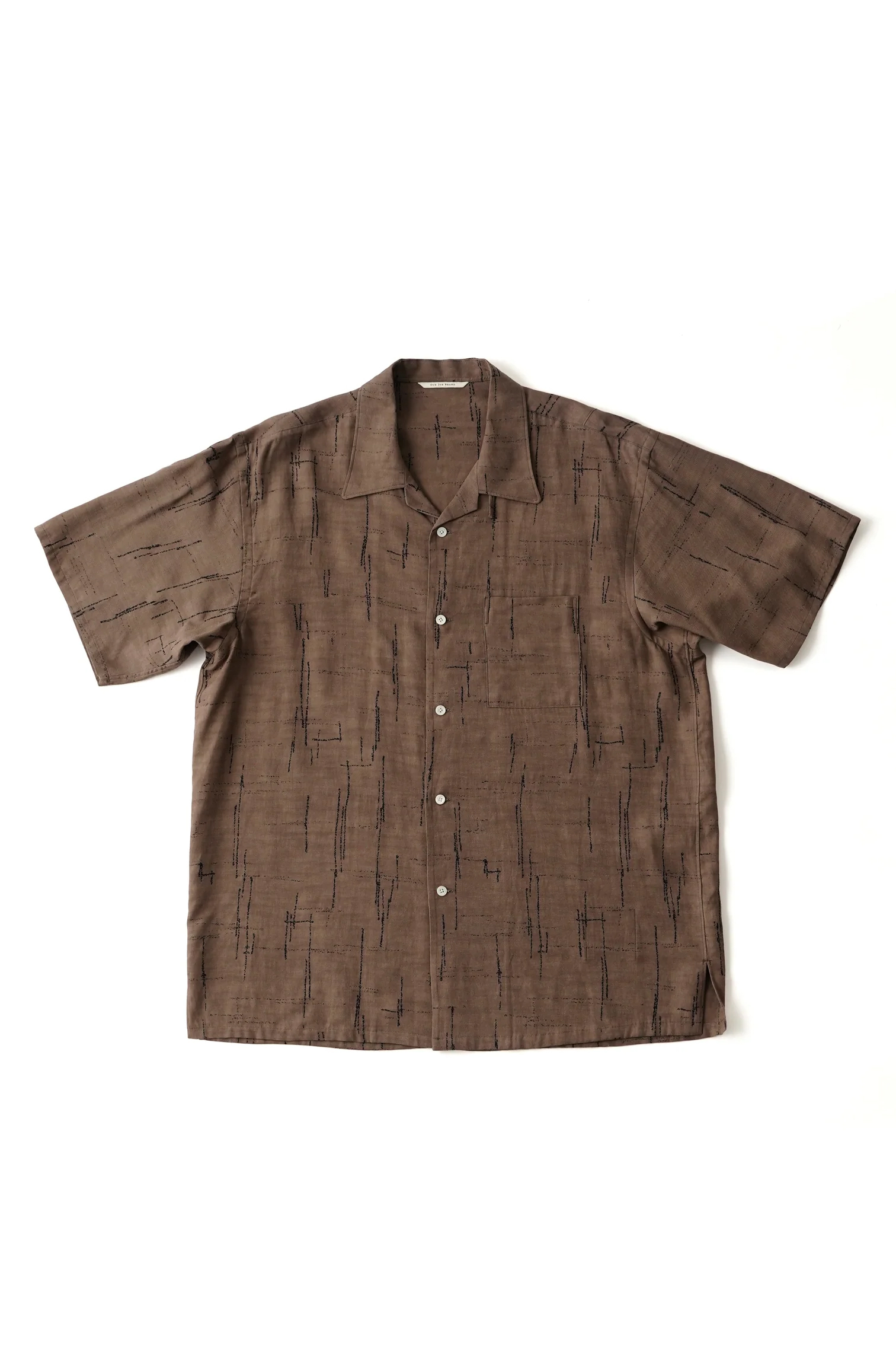 OLD JOE ORIGINAL PRINTED OPEN COLLAR S/S SHIRTS KASURI (2COL)