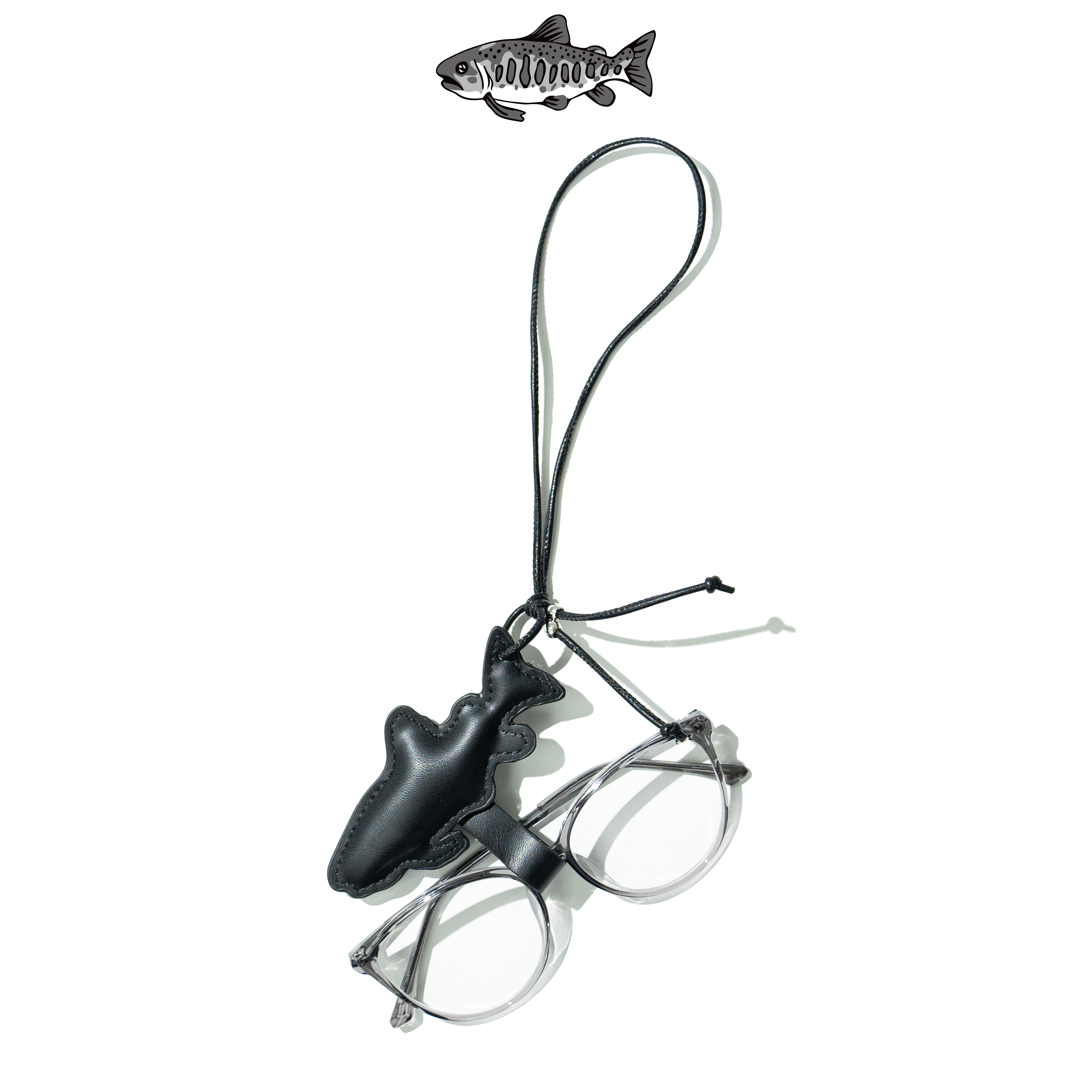 AGILITY HOUSE - Leather Glasses Clip 魚形 皮革眼鏡夾 [AH-G]