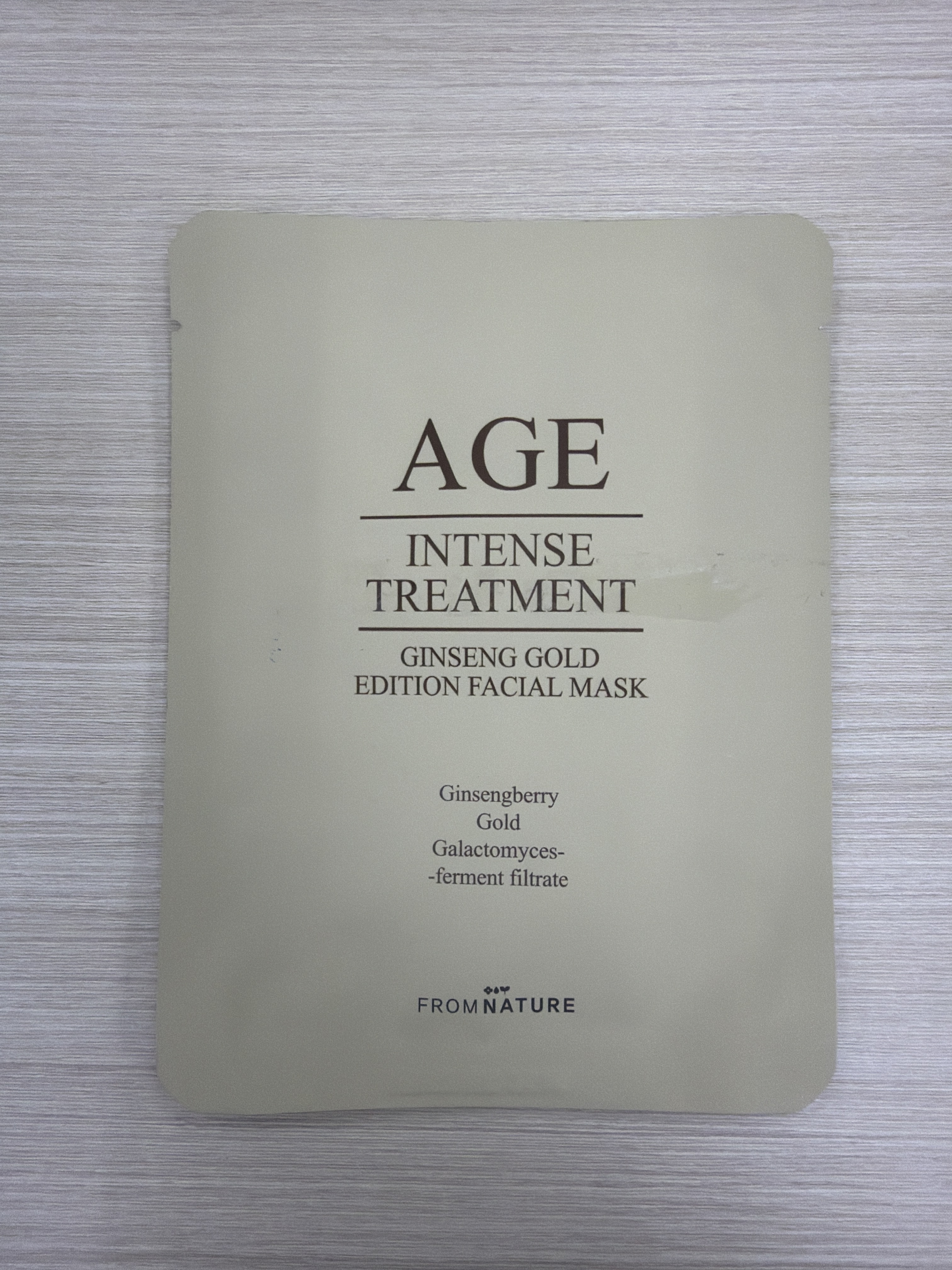 UX50 FROMNATURE GINSENG GOLD EDITION FACIAL MASK 人參黃金面膜 23ml 一片