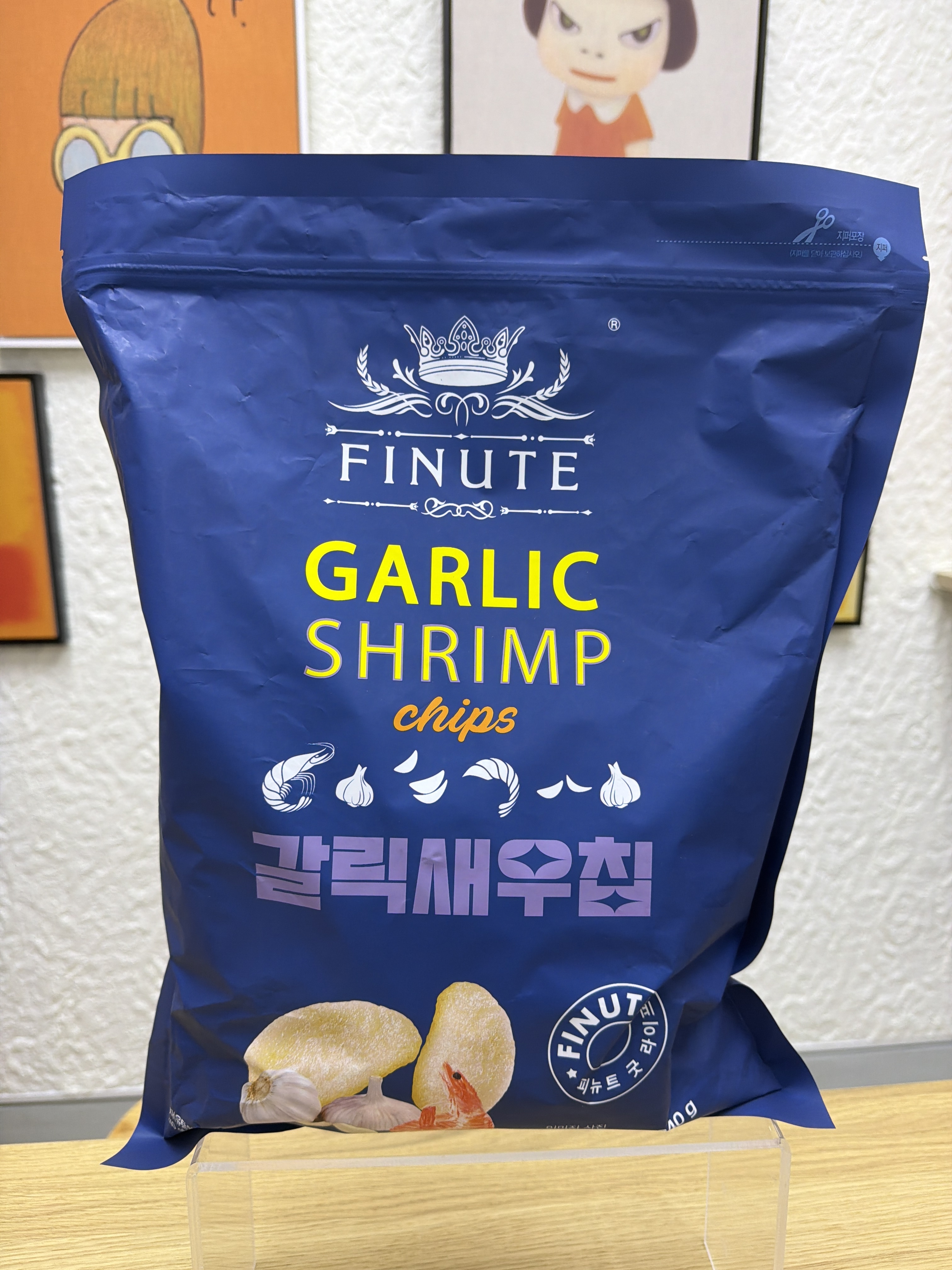 UX22 FINUTE 蒜味蝦片 GARLIC SHRIMP CHIPS 240g