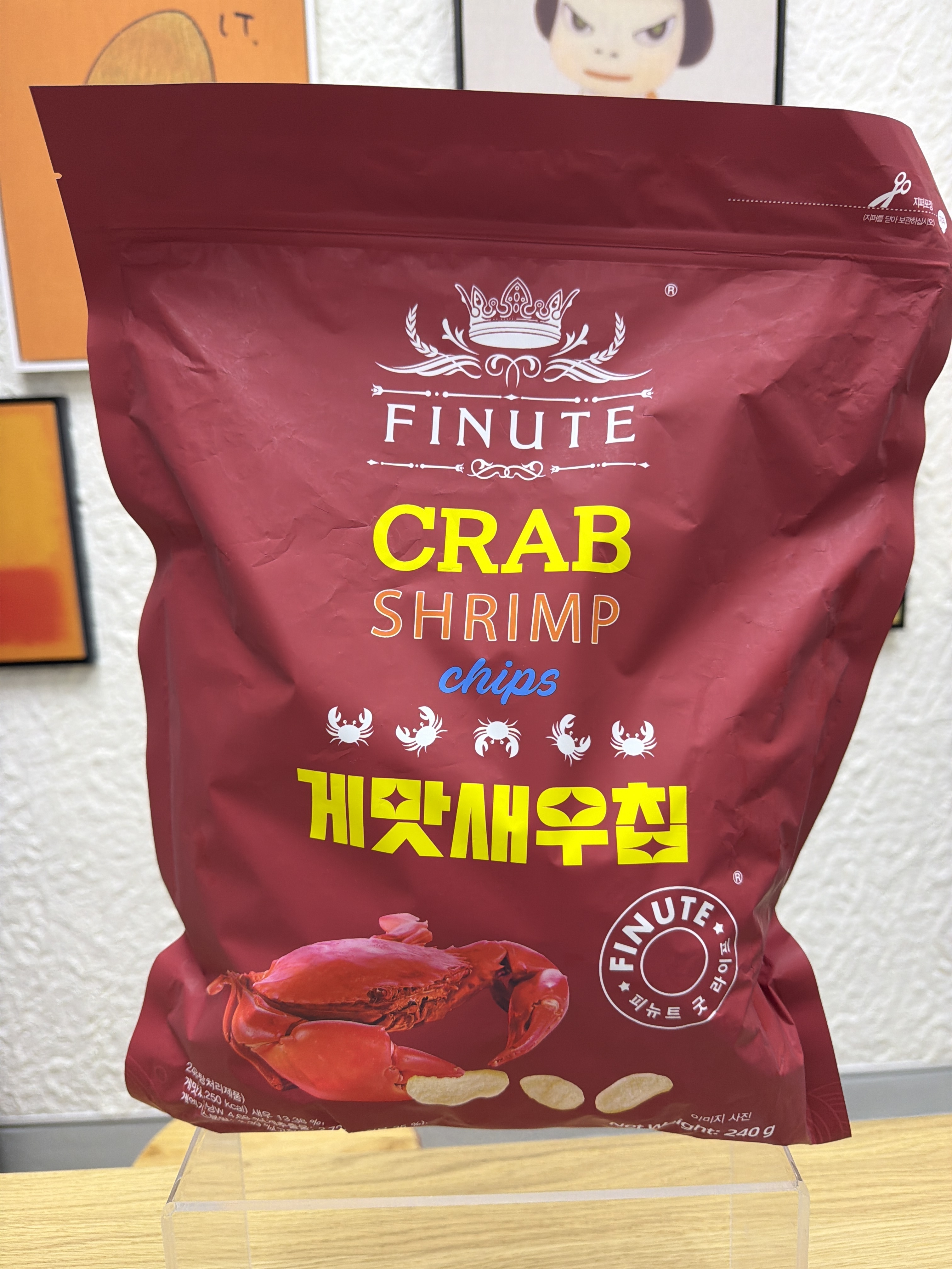 UX23 FINUTE 蟹味蝦片 CRAB SHRIMP CHIPS 240g