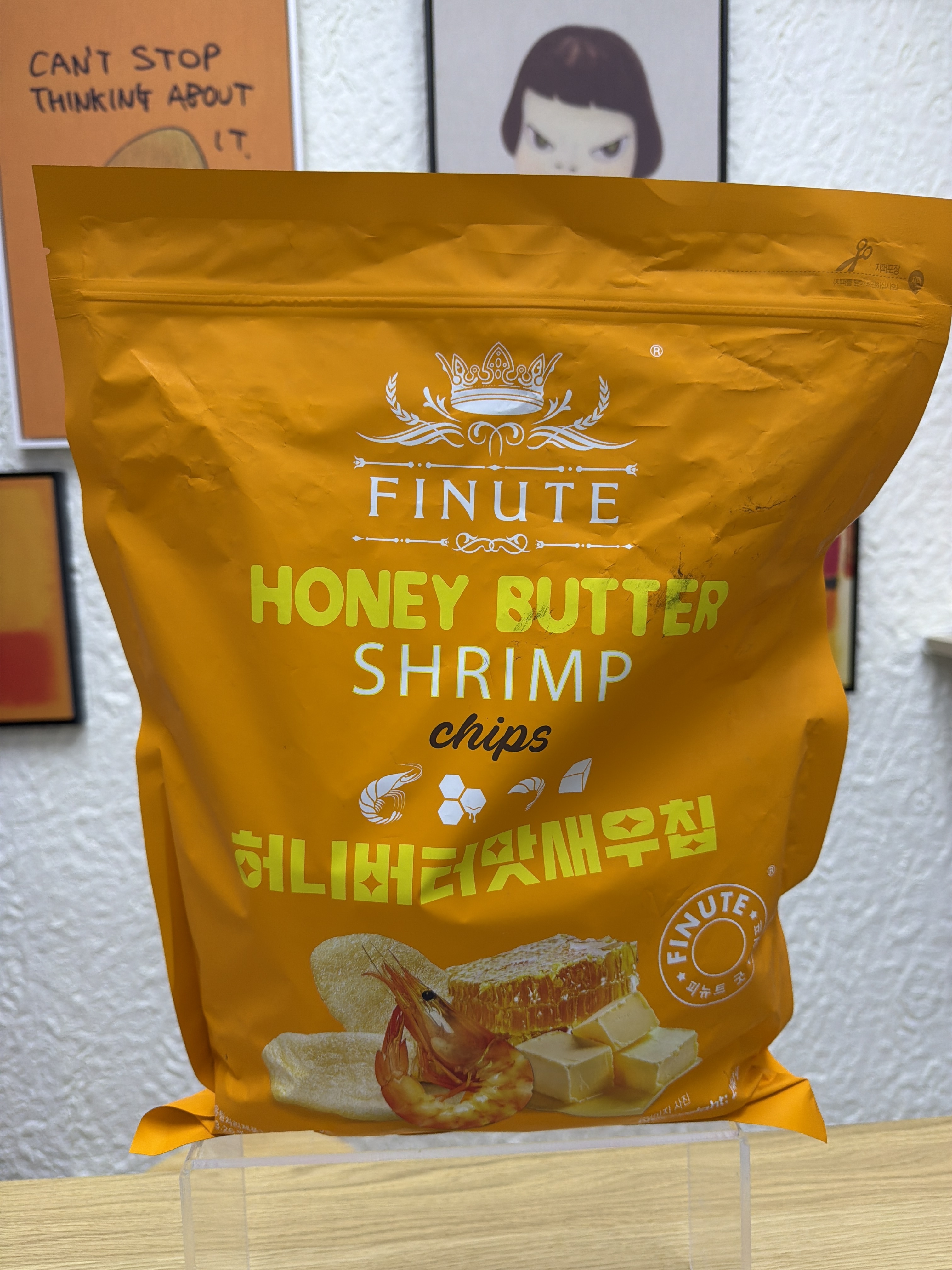 UX24 FINUTE 蜜糖牛油味蝦片 HONEY BUTTER  SHRIMP CHIPS 240g