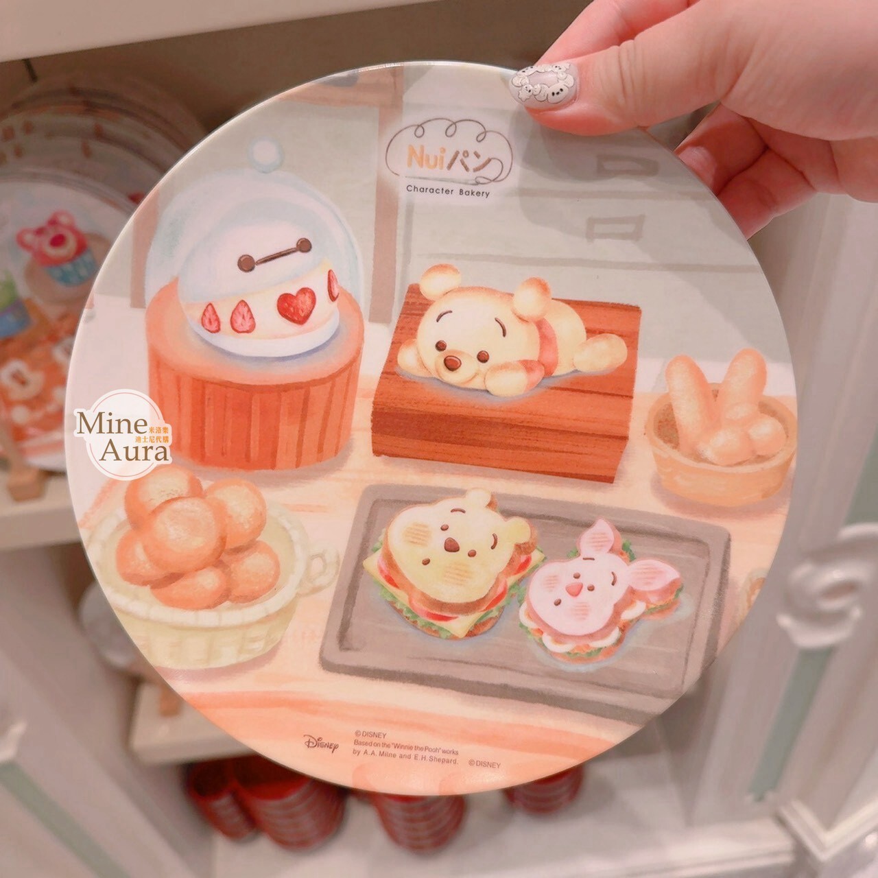 character bakery 烘焙系列 小熊維尼 Winnie the Pooh 杯麵 Baymax 圖案 餐盤 -香港迪士尼樂園