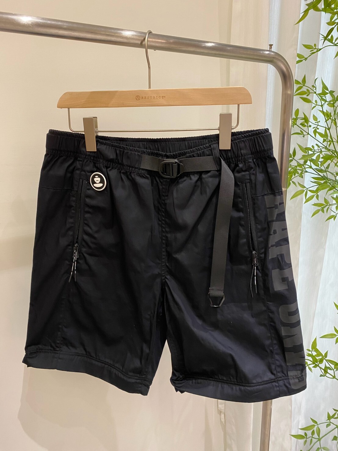 Aape 美式貼章二合一可拆卸長短褲 M6830XXI