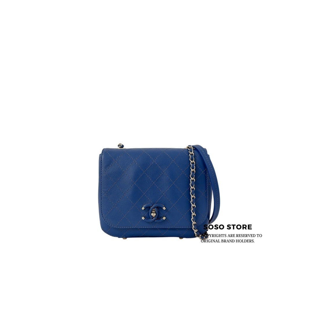 Chanel Casual Trip Flap Bag - Blue / GHW