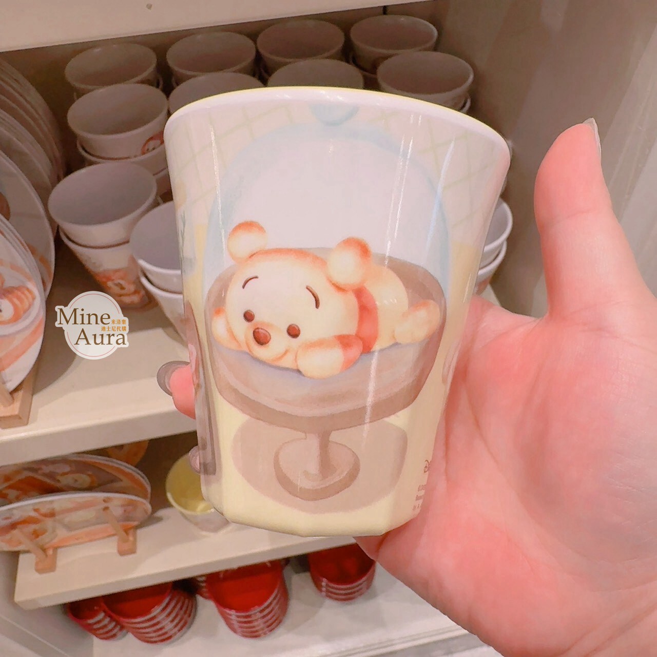 character bakery 烘焙系列 小熊維尼 Winnie the Pooh 小豬 皮傑 piglet 圖案 水杯 -香港迪士尼樂園