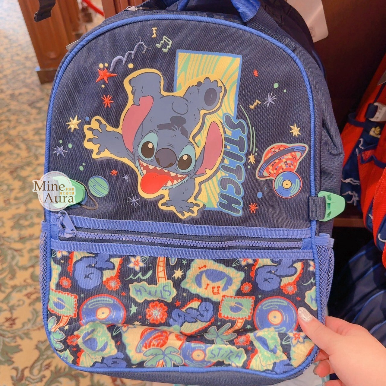 史迪奇 Stitch 圖案 兒童 書包 後背包 星際寶貝 Lilo & Stitch -香港迪士尼樂園