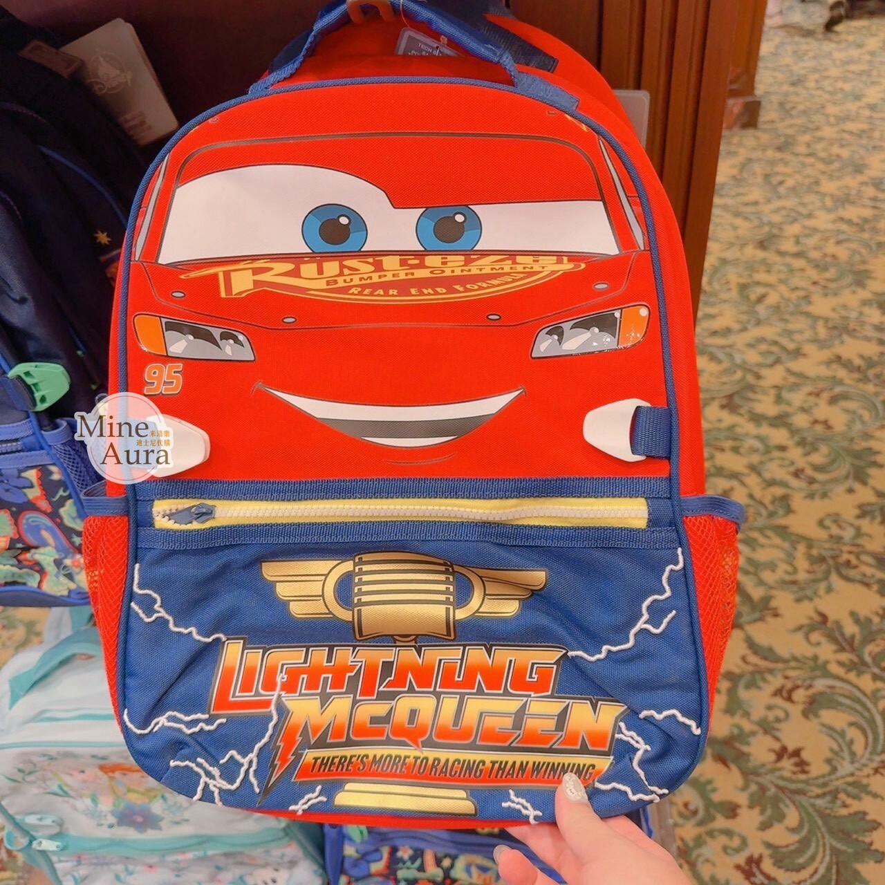 閃電麥坤 Lightning McQueen 圖案 兒童 書包 後背包 汽車總動員 Cars -香港迪士尼樂園