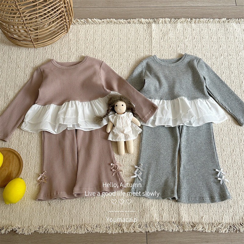 🎀 秋裝 ⋆𓍯 ˚  女寶蛋糕裙蝴蝶結套裝  ꕀꕀꕀ