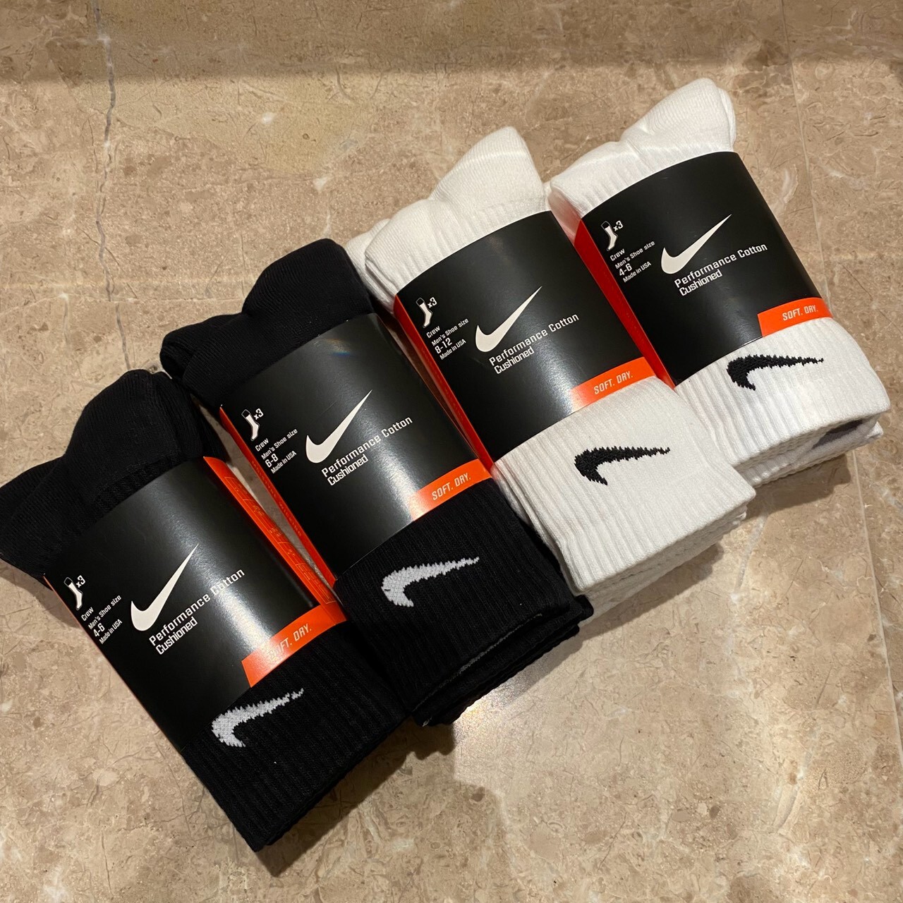 Nike 經典刺繡勾緩震運動中筒襪三入組 SX4700-101 / SX4700-001