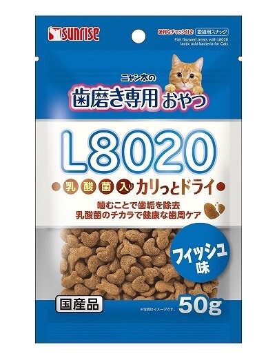[$100/4] 日本直送 Sunrise 潔齒零食 L8020 香脆魚乾 50G