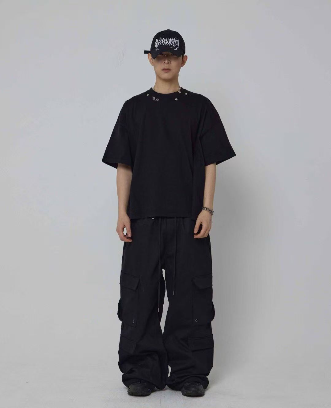 《K》金屬裝飾寬版T