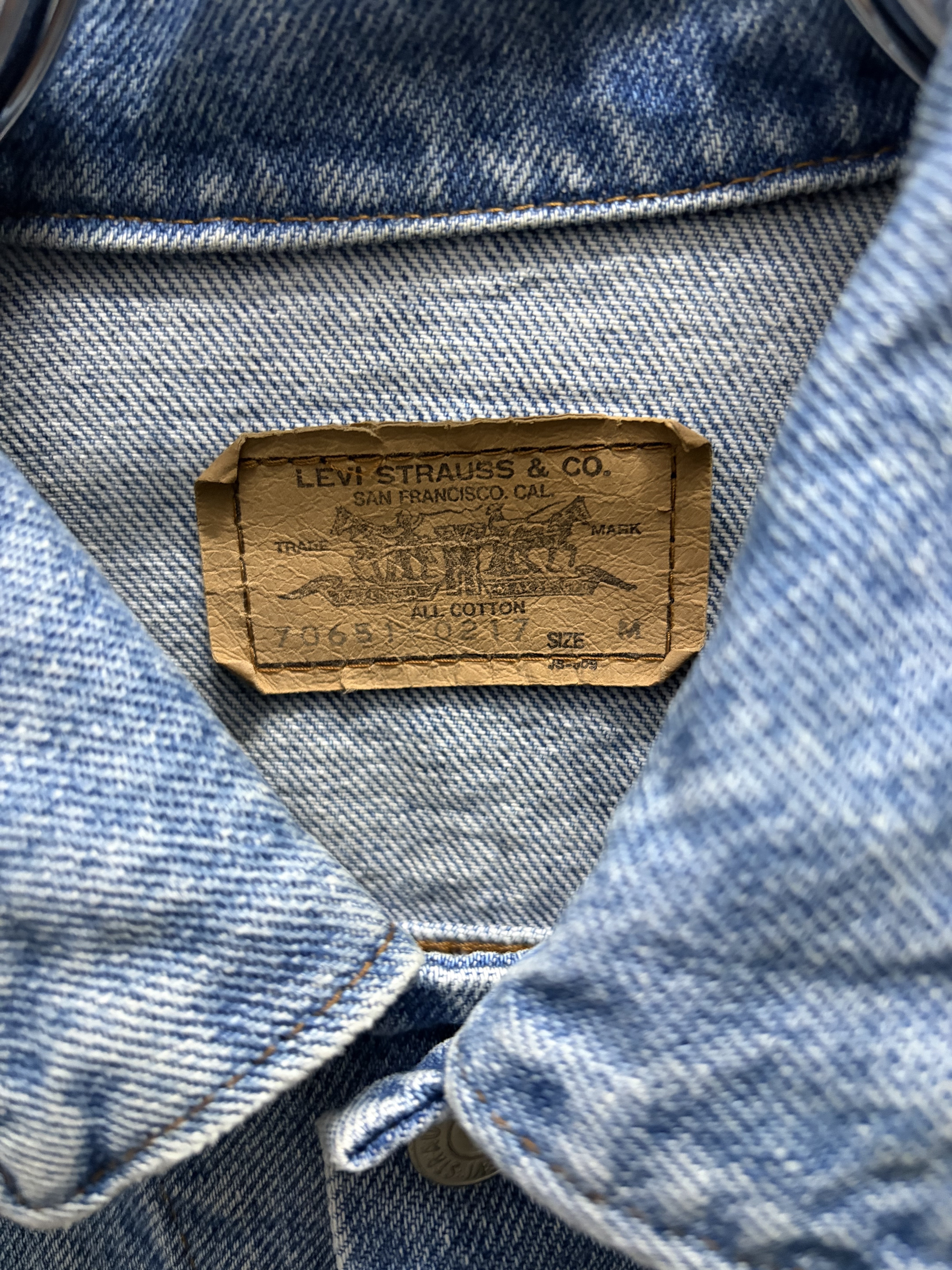80‘s (1989’y) Levi‘s 70651 Denim Jacket (MADE IN JAPAN)