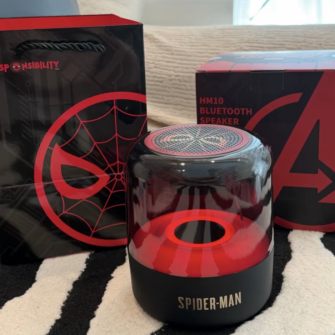 MARVEL  DISNEY 漫威 蜘蛛人 炫彩琉璃 SPIDER MAN 藍芽音響 環繞立體音