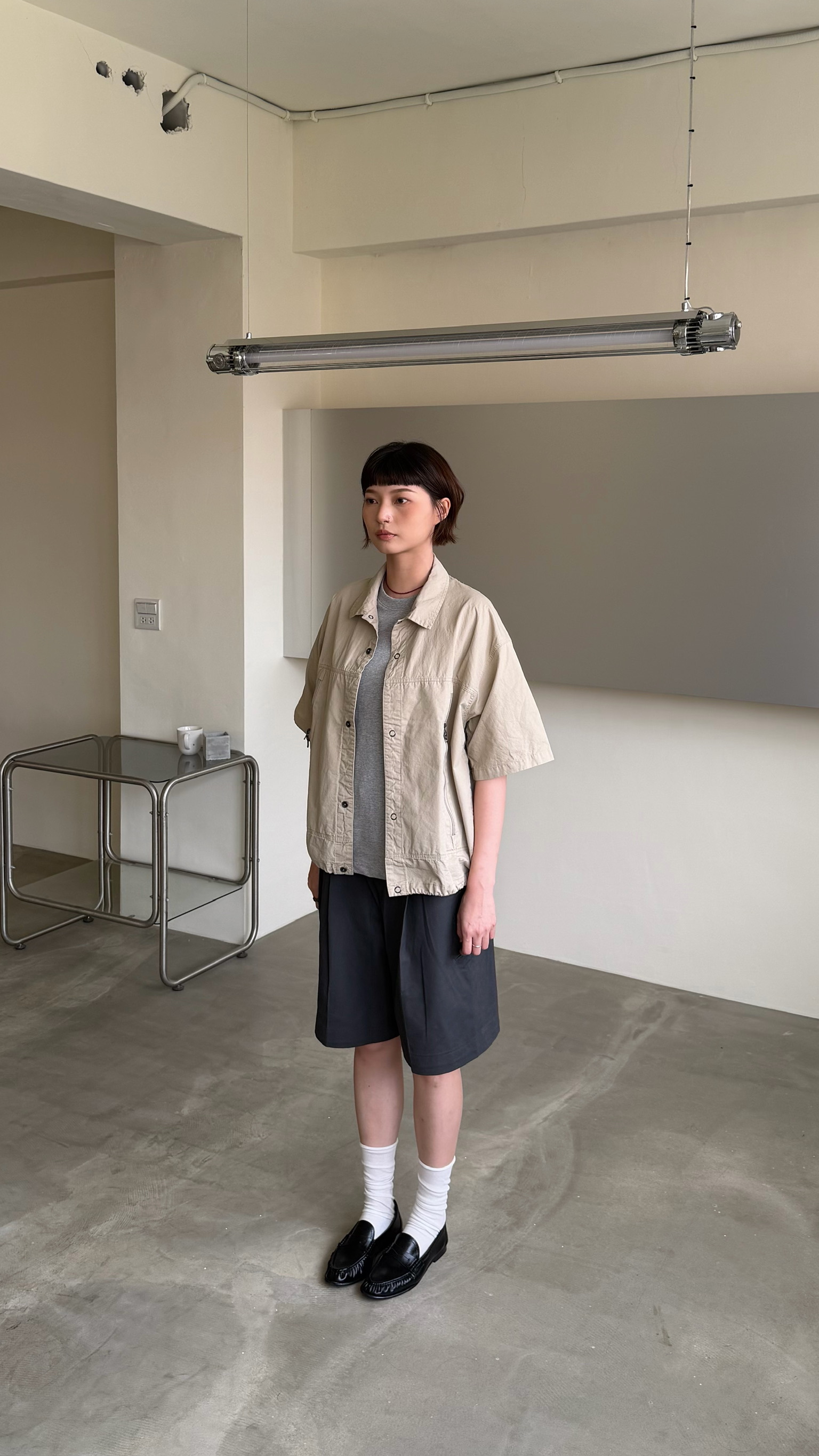 霧面挺版西裝短褲