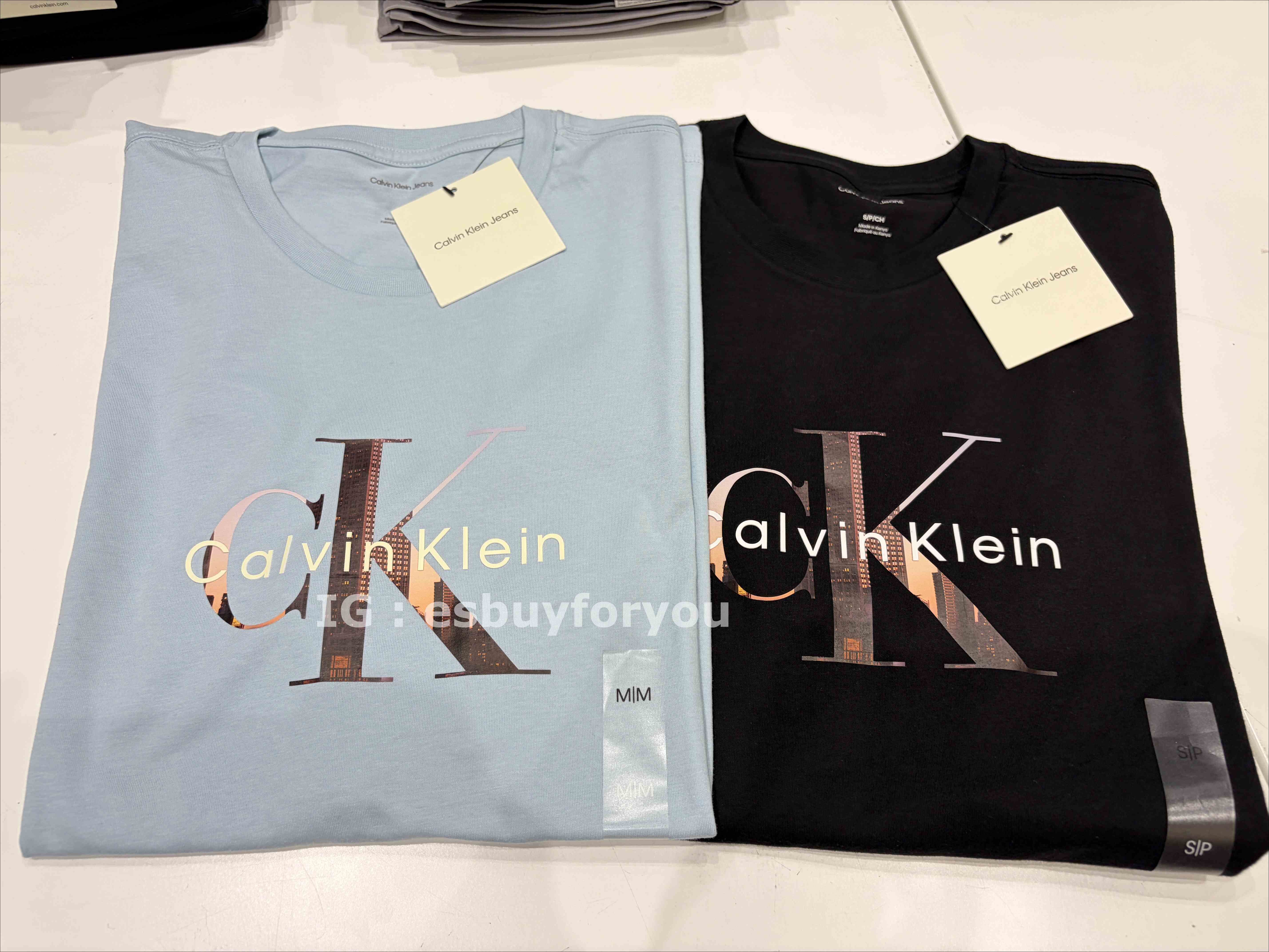 CK 男大人 城市字樣 短TEE (2色)
