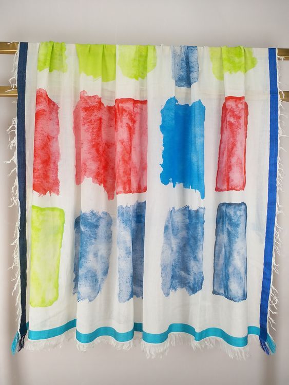 B13 92% Cotton 8% Silk 約:140 x 140 cm -M