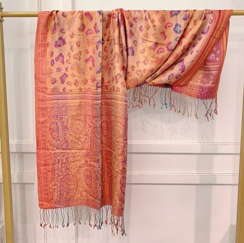 B18 100% Silk 約: 70 x 190 cm -M