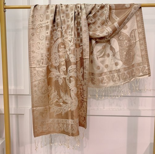 B20 100% Silk 約: 70 x 190 cm -M