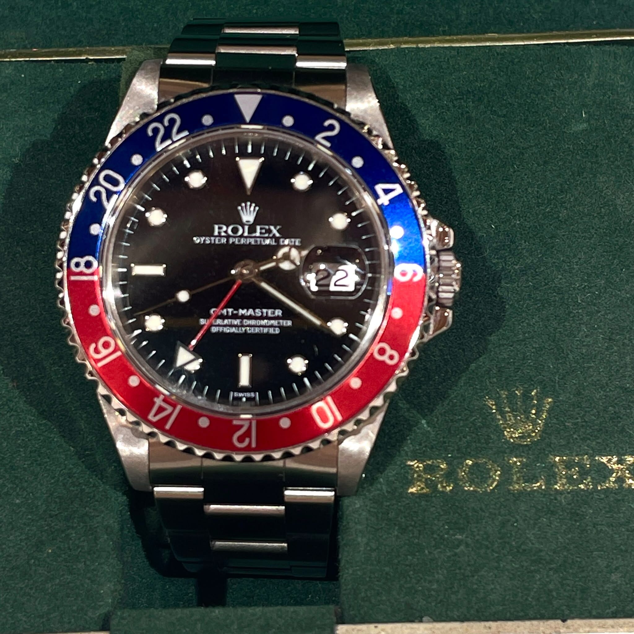 VINTAGE!!! ROLEX 中古錶,16700, GMT, #U907604, MASTER, 40MM, 紅藍百事圈, #勞力士手錶, #香榭站正品