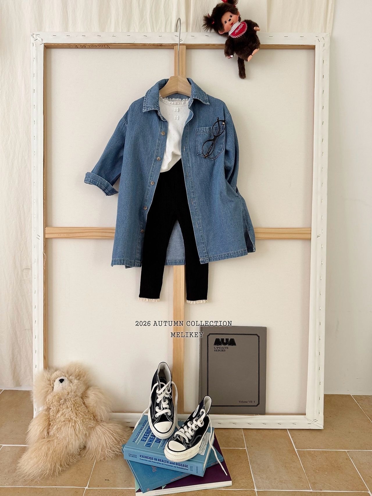 MELIKEY Denim Shirt One-piece