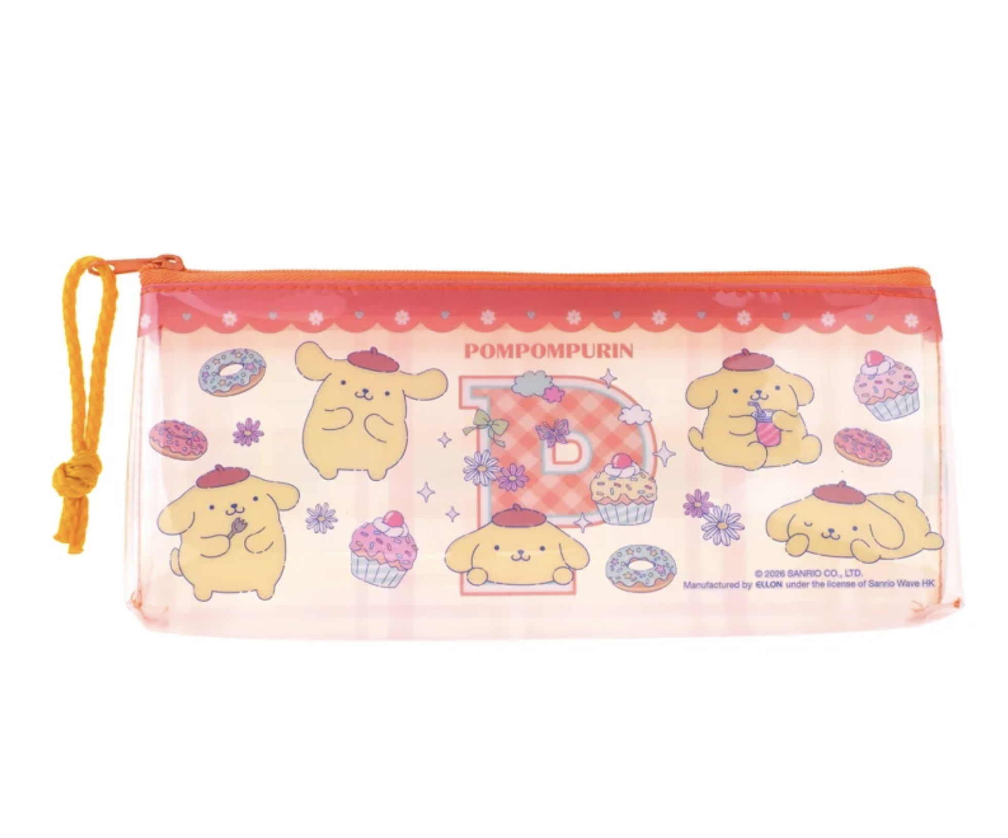 Pompompurin PVC 透明筆袋 9-8372-9