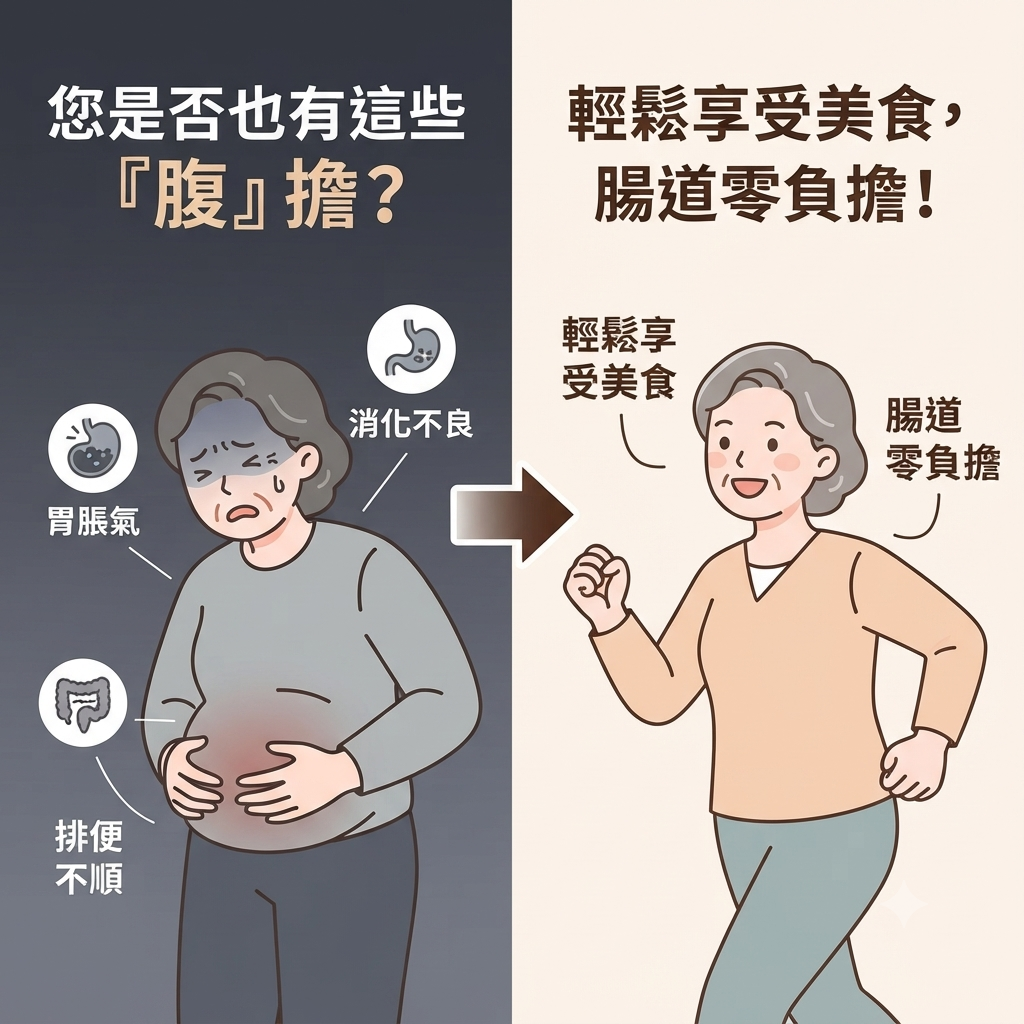 保多康 益體健解決胃脹氣、消化不良與排便不順等腸道不適困擾