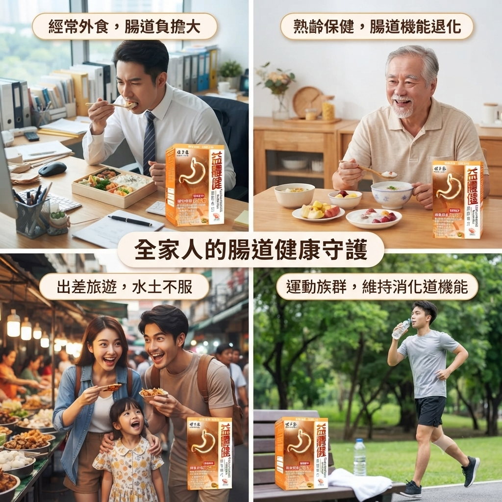 保多康 益體健適合經常外食的上班族、注重保健的熟齡長輩及旅行者